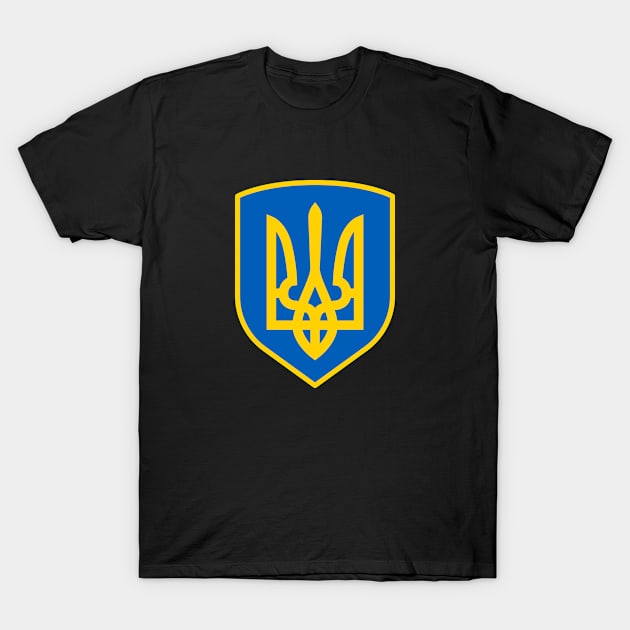 Ukraine, support Ukraine, Emblem of Ukraine, Ukraine support, stand with Ukraine seller, political T-Shirt by Sonyi